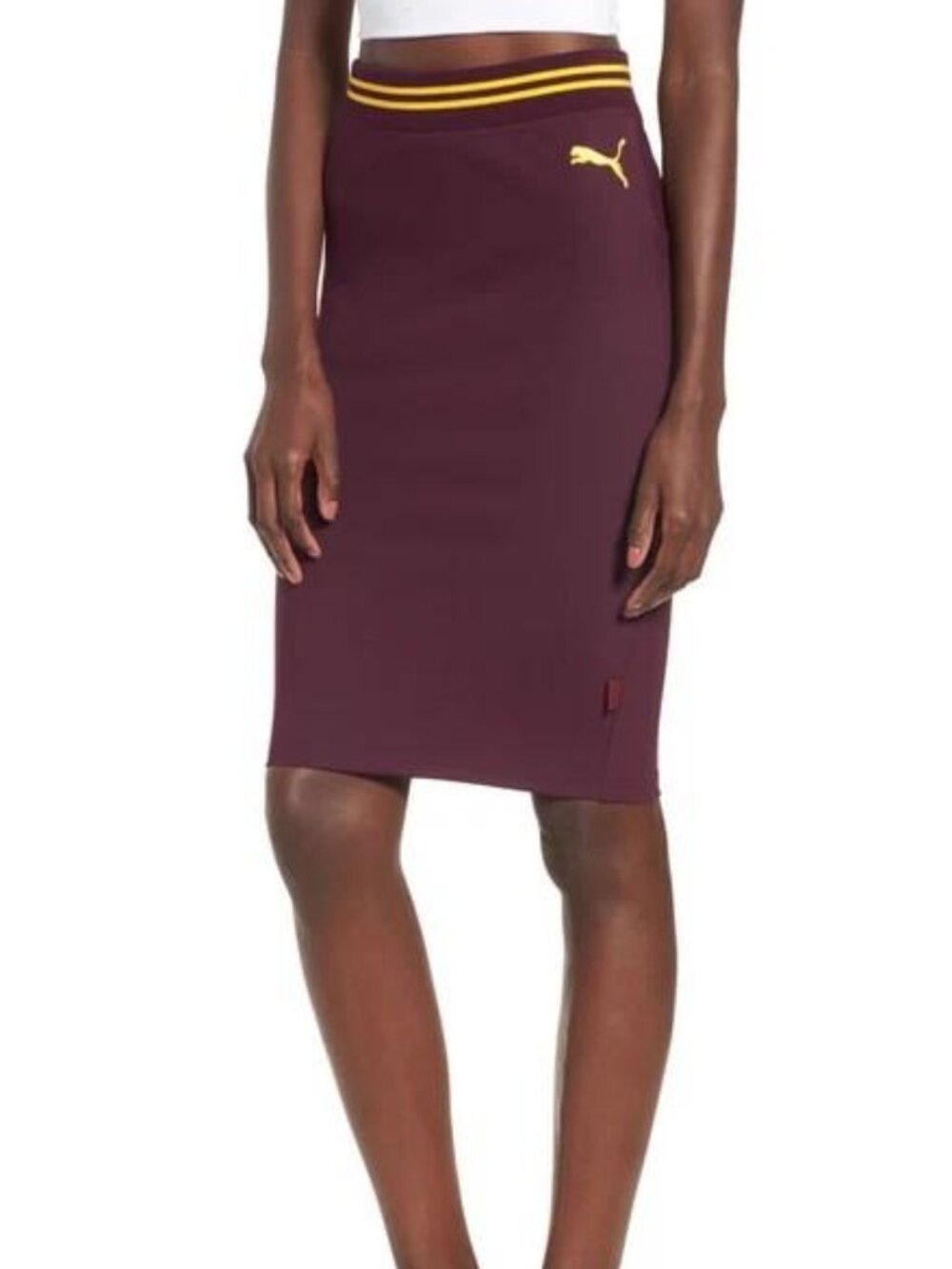 Puma Fenty By Rihanna Purple Varsity Pencil Skirt, Size L